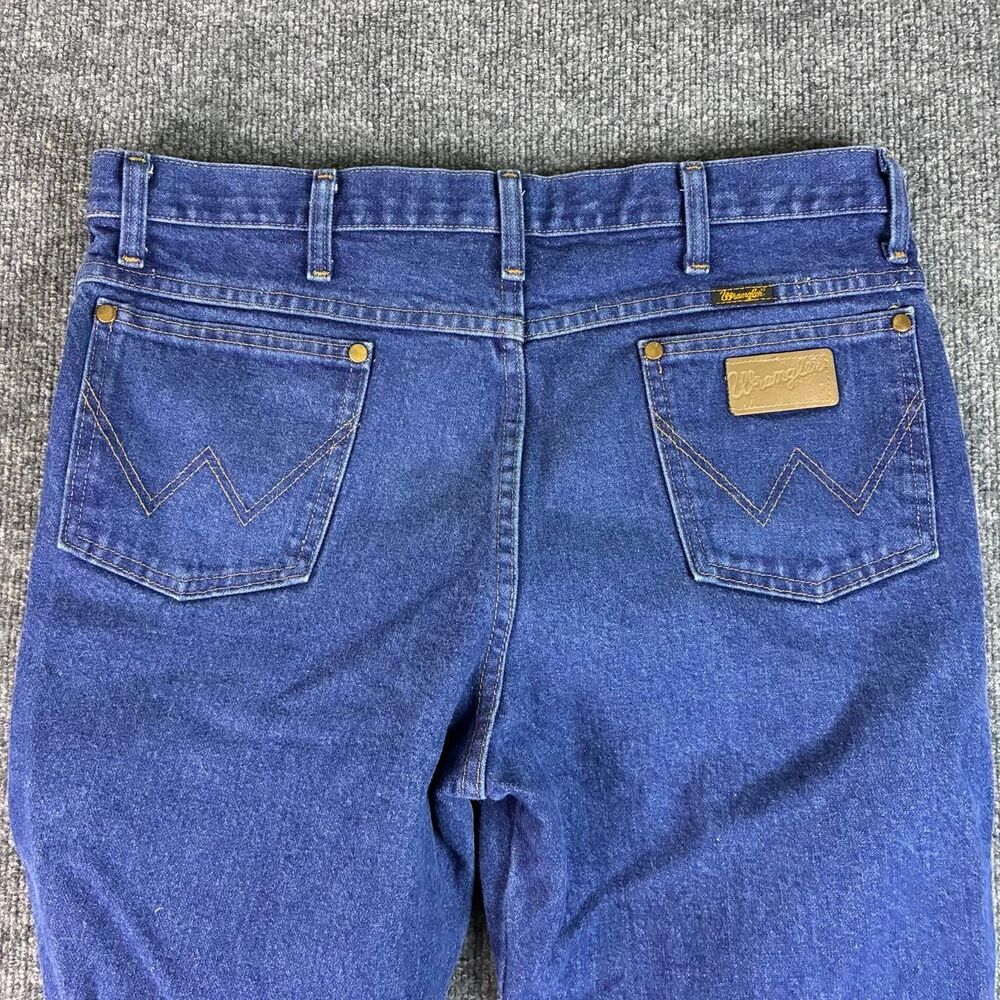 Wrangler 936PWD Cowboy Cut Slim Fit Jeans Men’s 36x29 Blue Denim USA Fabric